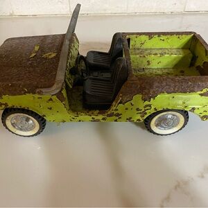Vintage Nylint Ford Bronco 4x4 Pressed Steel Truck • Patina Rust • Rockford USA